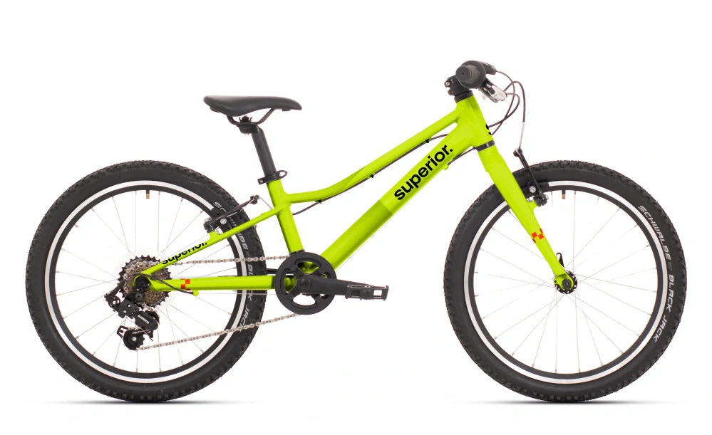 Superior Racer XC 20 2026 - horské kolo dětské 20" - Matte Radioactive Yellow - vel. 9" (XXS)