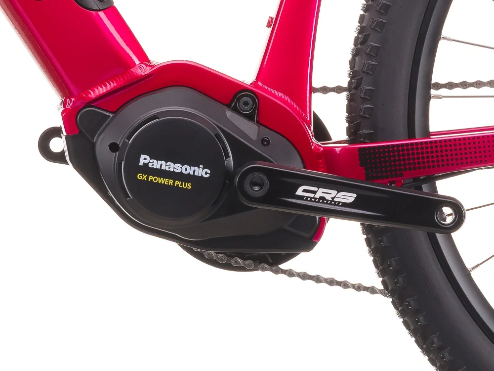 Crussis e-Guera 7.11 2026 - horské elektrokolo dámské 27,5"- 715 Wh (19,88 Ah) - růžovočervená