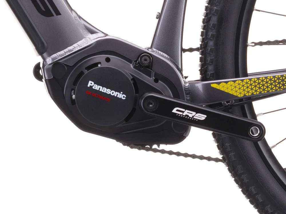 Crussis e-Largo 9.11 2026 - horské elektrokolo 29" - 715 Wh (19,8 Ah) - šedá/žlutá