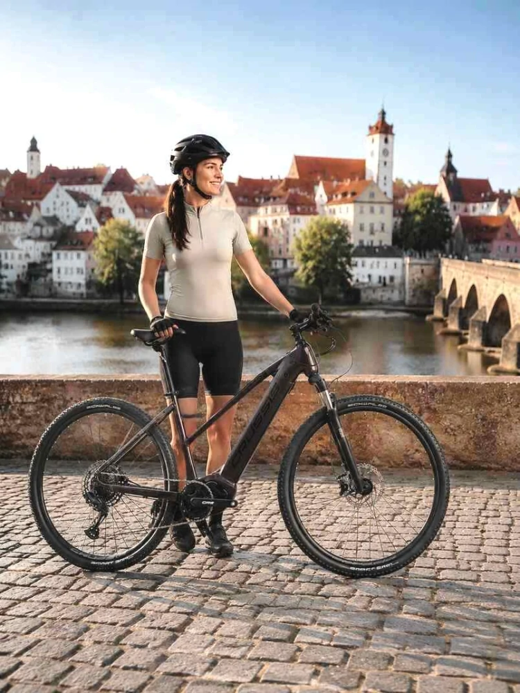 Crussis ONE-Cross low 9.11 2026 - krosové elektrokolo dámské 28" - 715 Wh (19,8 Ah) - šedá