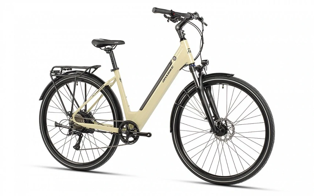 Maxbike Strada 28 2026 - městské elektrokolo 28"  - pearl vanilla - uni size