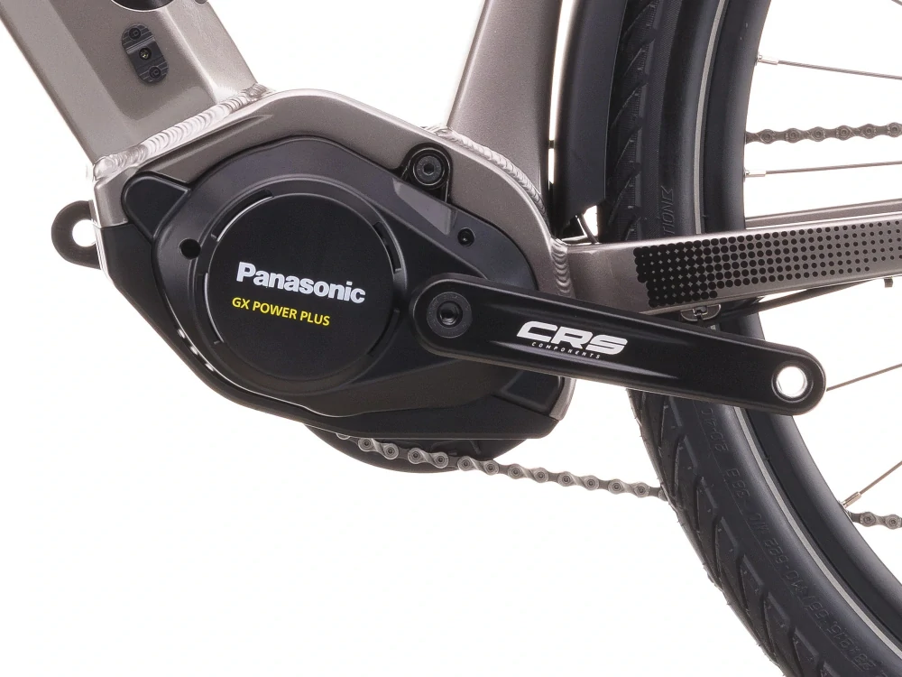 Crussis e-Savela 7.11 2026 - trekingové elektrokolo dámské 28" - 691 Wh (19,2 Ah) - stříbrná/černá