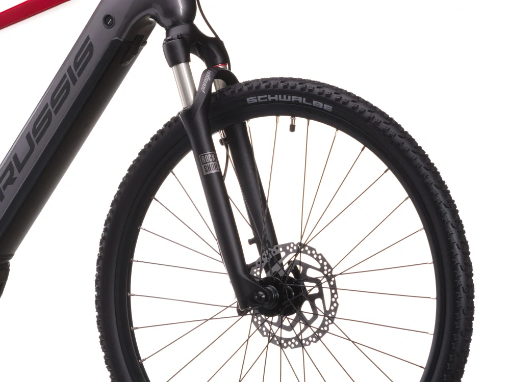 Crussis e-Cross 9.11 2026 - krosové elektrokolo 28" - 715 Wh (19,8 Ah) - šedá/oranžová