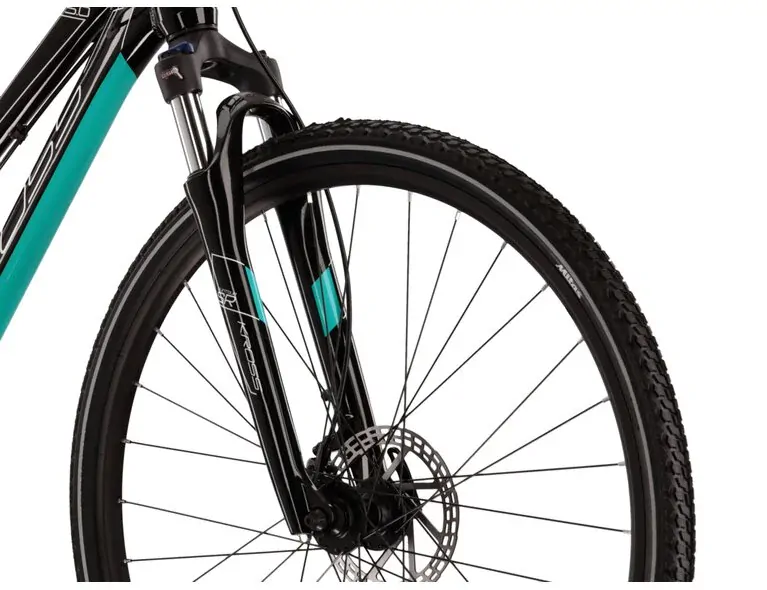 Kross Evado 5.0 2023 - krosové kolo dámské 28" - černá/tyrkysová