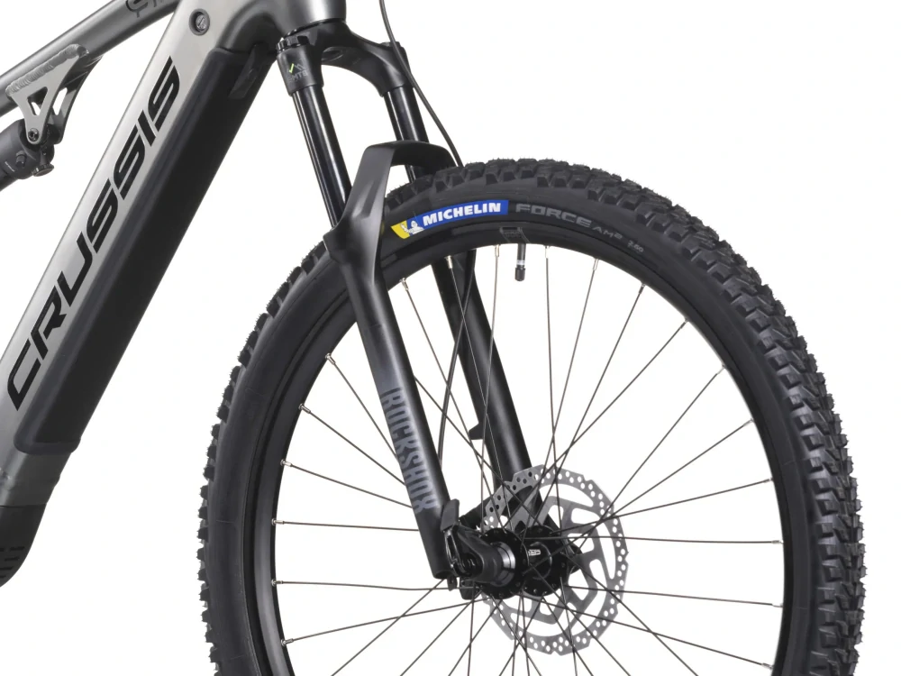  Crussis ONE-Full 9.10-M 2025 - celoodpružené horské elektrokolo 29" - 720 Wh (20 Ah) - šedá