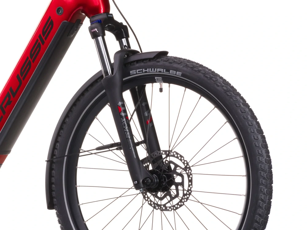 Crussis e-Country 7.11 2027 - městské elektrokolo 27,5" - 800 Wh (22,28 Ah) - červená/černá