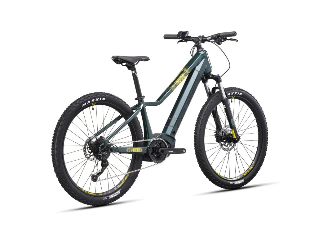 Crussis e-Atland 6.10 2025 - horské elektrokolo juniorské 26"- 522 Wh (14,5  Ah) - zelená - vel. 14" (XS)