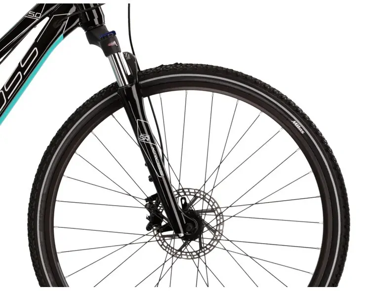 Kross Evado 5.0 2023 - krosové kolo dámské 28" - černá/tyrkysová