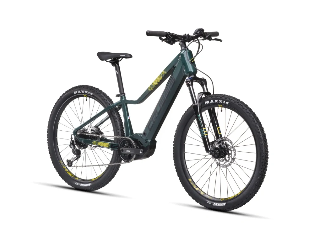 Crussis e-Atland 6.10 2025 - horské elektrokolo juniorské 26"- 522 Wh (14,5  Ah) - zelená - vel. 14" (XS)