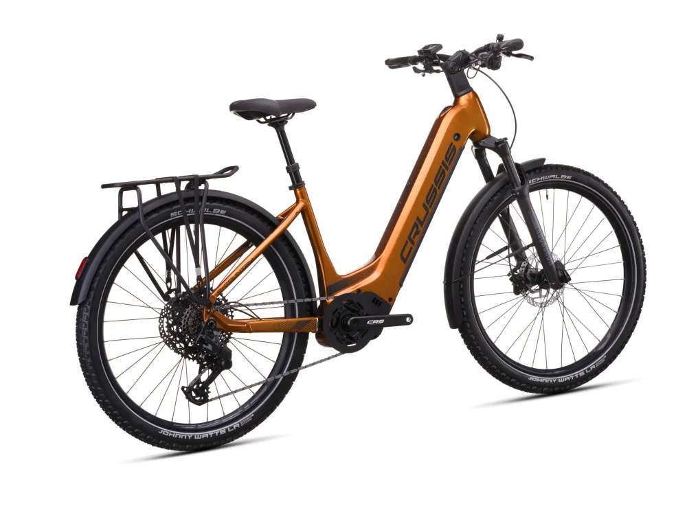 Crussis e-Country 10.11 2026 - městské elektrokolo  27,5" - 715 Wh (19,88 Ah) - oranžová