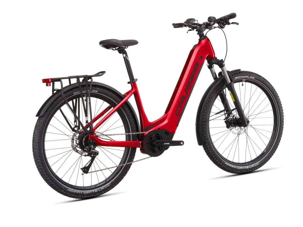 Crussis e-Country 7.11 2026 - městské elektrokolo 27,5" - 715 Wh (19,88 Ah) - červená/černá