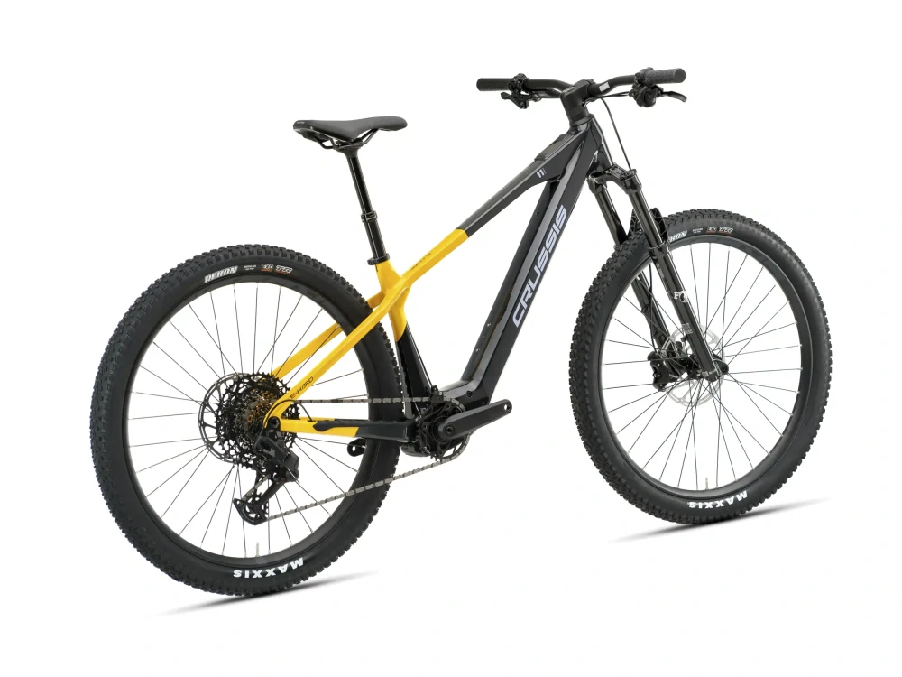 Crussis e-Hard 11.11 2026 - horské elektrokolo pánské 29"- 800 Wh (22,28 Ah) - černá/žlutá/šedá