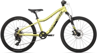 Rock Machine Storm 24 Jr. 2025 - horské kolo juniorské 24" - Sulfur Yellow - vel. 12" (XXS)