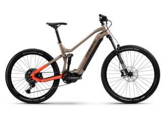 Haibike AllTrail 3 2025 - celoodpružené elektrokolo pánské 29"/27,5" - 720 Wh - hnědá/červená - vel. L