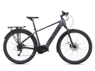 Crussis e-Gordo 7.11 2026 - trekingové elektrokolo 28" - 715 Wh (19.88 Ah) - šedá/žlurá