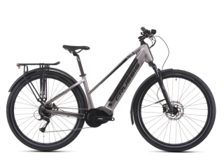 Crussis e-Savela 7.11 2026 - trekingové elektrokolo dámské 28" - 691 Wh (19,2 Ah) - stříbrná/černá